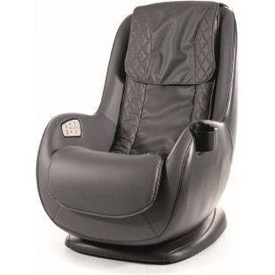 Fotel z ekoskóry z funkcją masażu Bugatti szary / czarny Signal