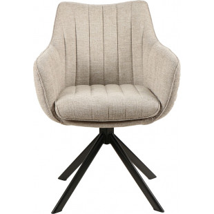 Krzesło tapicerowane obrotowe Azalia Brego 31 jasny beż / czarny Signal