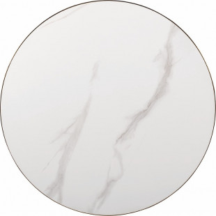 Stolik boczny glamour Aries 50cm biały efekt marmuru / złoty Signal