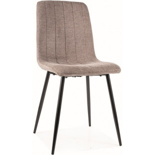 Krzesło tapicerowane Alan Brego 34 beżowy / czarny Signal