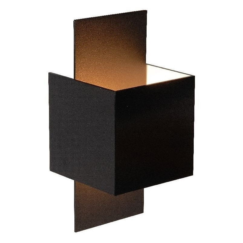 Kinkiet ścienny dekoracyjny Cubo Czarny marki Lucide