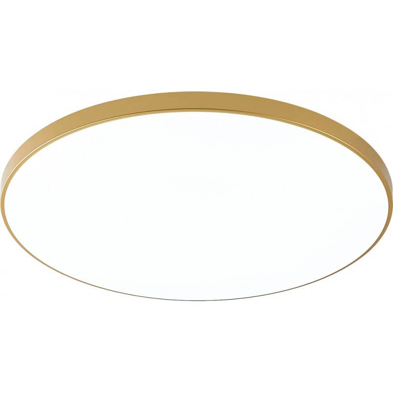 Plafon okrągły minimalistyczny Veri LED 47cm złoty Zumaline