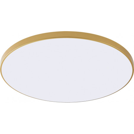 Plafon okrągły minimalistyczny Veri LED 47cm złoty Zumaline