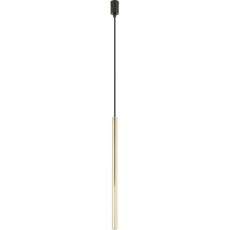 Lampa wisząca tuba Nova 2,5cm H50cm złota Zumaline