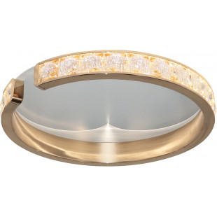 Plafon okrągły z kryształkami Muriel LED 45cm czarny / francuskie złoto Zumaline