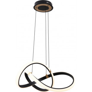 Lampa wisząca nowoczesna Indigo II LED 55cm czarny / złoty Zumaline