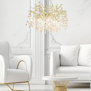 Lampa wisząca dekoracyjna glamour Cindy 80cm złota Zumaline