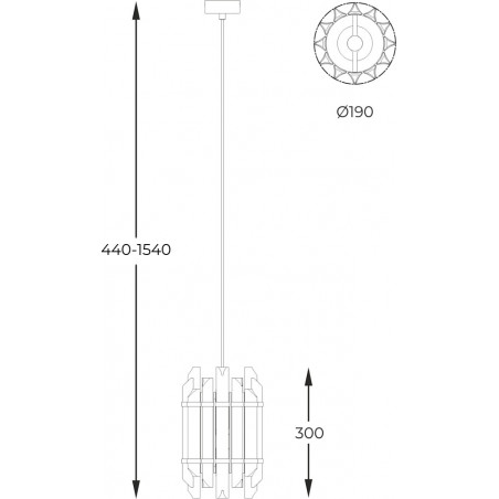Lampa wisząca szklana hampton Alexandria 19cm transparentny / złoty Zumaline