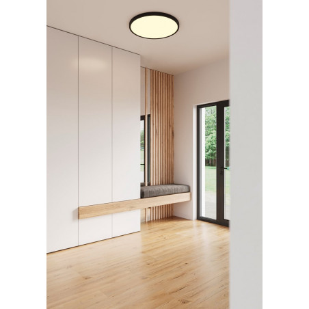 Plafon minimalistyczny Oja Smart LED 29cm czarny Nordlux