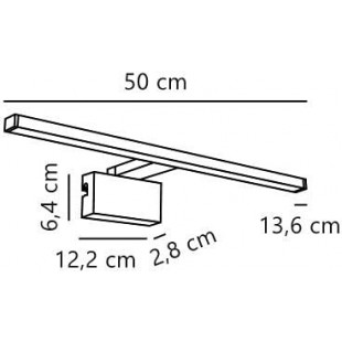 Kinkiet łazienkowy podłużny Marlee LED 50cm 3000K biały Nordlux