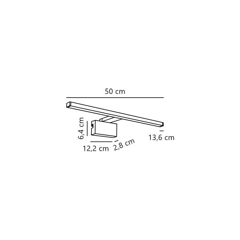 Kinkiet łazienkowy podłużny Marlee LED 50cm 3000K biały Nordlux