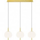 Lampa wisząca szklana glamour Apple 3 Opal/Złoty marki Altavola