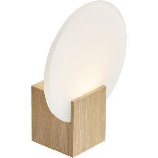 Kinkiet szklany łazienkowy Hester LED biały / naturalny odcień drewna Nordlux