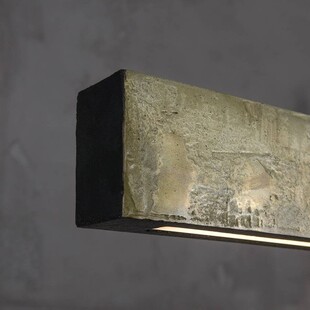 Lampa wisząca betonowa podłużna Line Brass 106 marki LoftLight