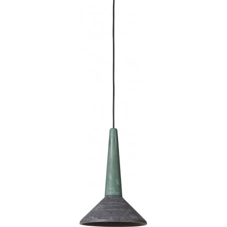 Lampa wisząca betonowa Medano 20cm antracyt / zielony Loftlight