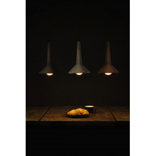 Lampa wisząca betonowa Medano 20cm brązowy / naturalny szary Loftlight
