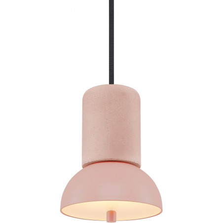 Lampa wisząca betonowa Giro 15cm różowa Loftlight