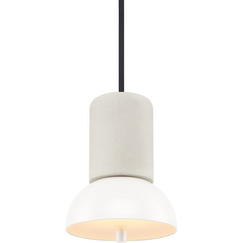 Lampa wisząca betonowa Giro 15cm biały / szary Loftlight