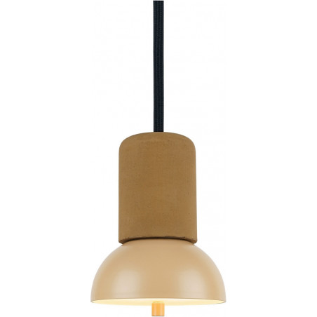 Lampa wisząca betonowa Giro 15cm żółta Loftlight