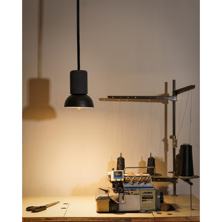 Lampa wisząca betonowa Giro 15cm czarna Loftlight