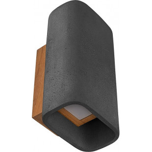 Kinkiet zewnętrzny betonowy ConTeak LED IP65 czarny Loftlight