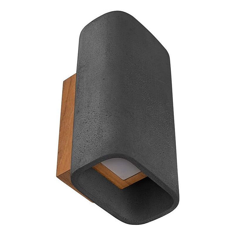 Kinkiet zewnętrzny betonowy ConTeak LED IP65 czarny Loftlight