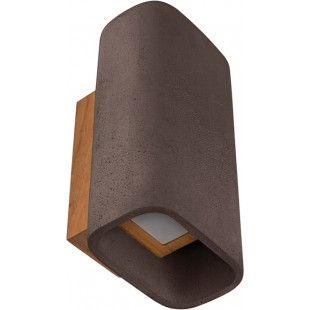 Kinkiet betonowy loft ConTeak LED brązowy Loftlight