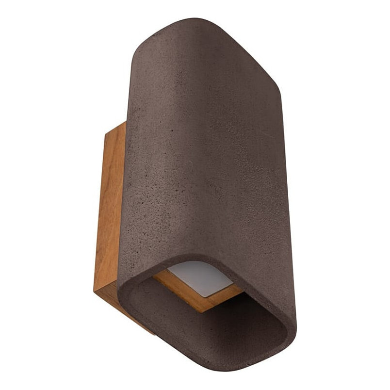 Kinkiet zewnętrzny betonowy ConTeak LED IP65 brązowy Loftlight