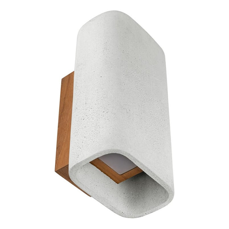 Kinkiet betonowy loft ConTeak LED naturalny szary Loftlight