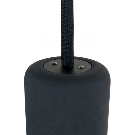 Lampa wisząca betonowa Giro 15cm czarna Loftlight