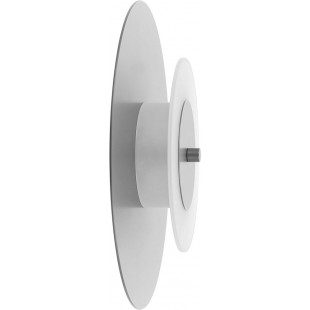 Kinkiet okrągły designerski Aeroplan LED 60cm anode natura szaro-srebrny LoftLight