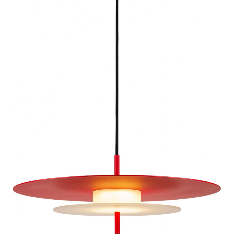 Lampa wisząca designerska Aeroplan LED 47cm czerwona LoftLight