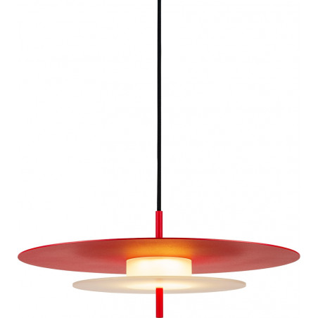 Lampa wisząca designerska Aeroplan LED 32cm czerwona LoftLight