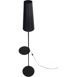 Lampa podłogowa z abażurem i stolikiem Zing 170cm czarna TK Lighting