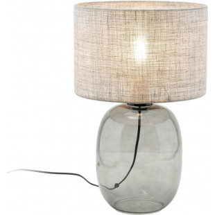 Lampa stołowa szklana podstawa z abażurem Melody 30cm grafitowa TK Lighting