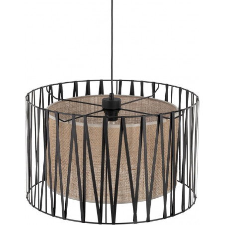 Lampa wisząca z abażurem Harmony Nature 50cm brązowy / czarny TK Lighting