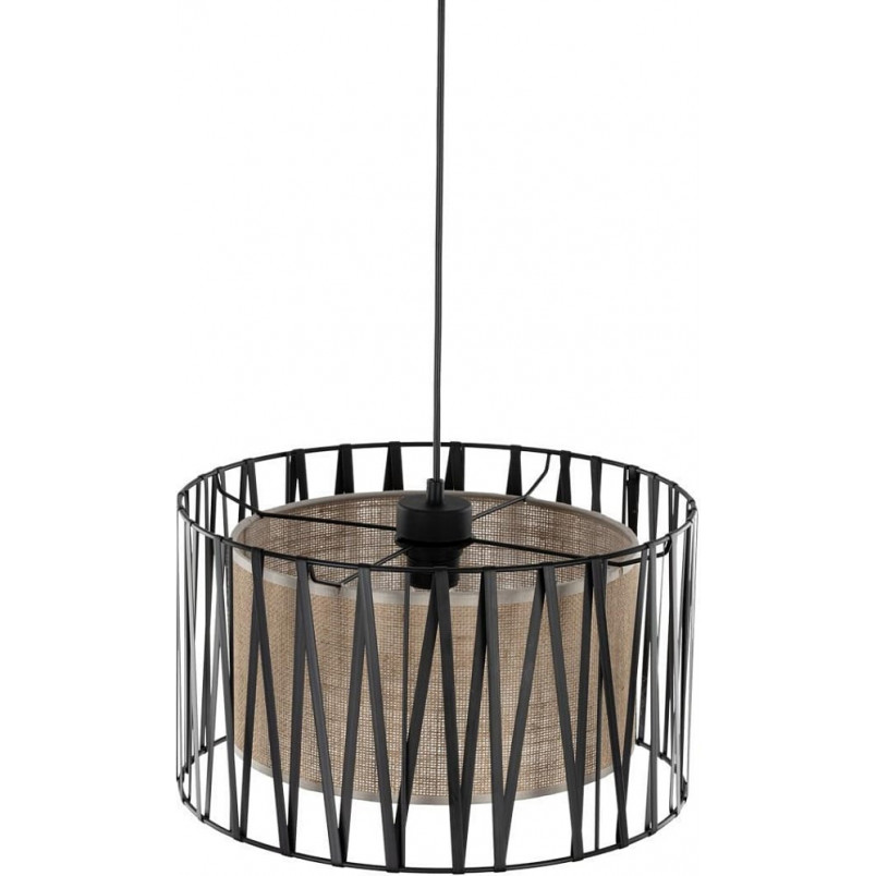 Lampa wisząca z abażurem Harmony Nature 30cm brązowy / czarny TK Lighting