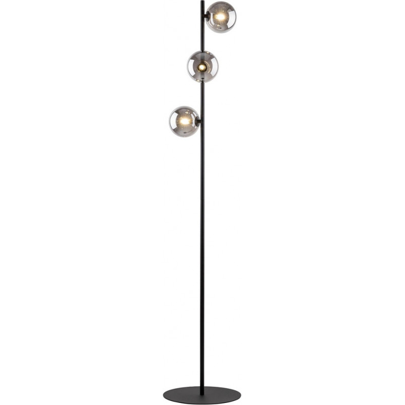 Lampa podłogowa 3 szklane kule Estera grafit / czarny TK Lighting
