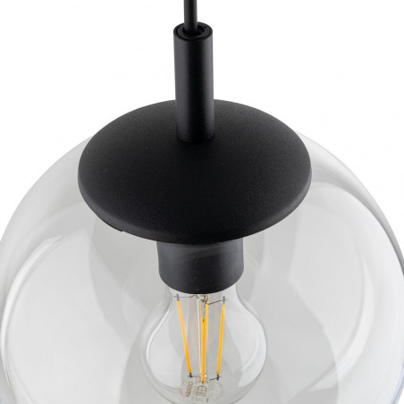 Lampa wisząca szklana kula Esme 30cm przeźroczysta TK Lighting