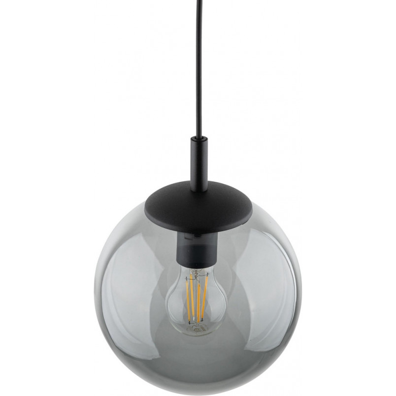 Lampa wisząca szklana kula Esme 30cm grafitowa TK Lighting