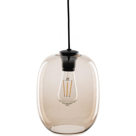 Lampa wisząca szklana Elio 20cm topaz / bursztynowy TK Lighting