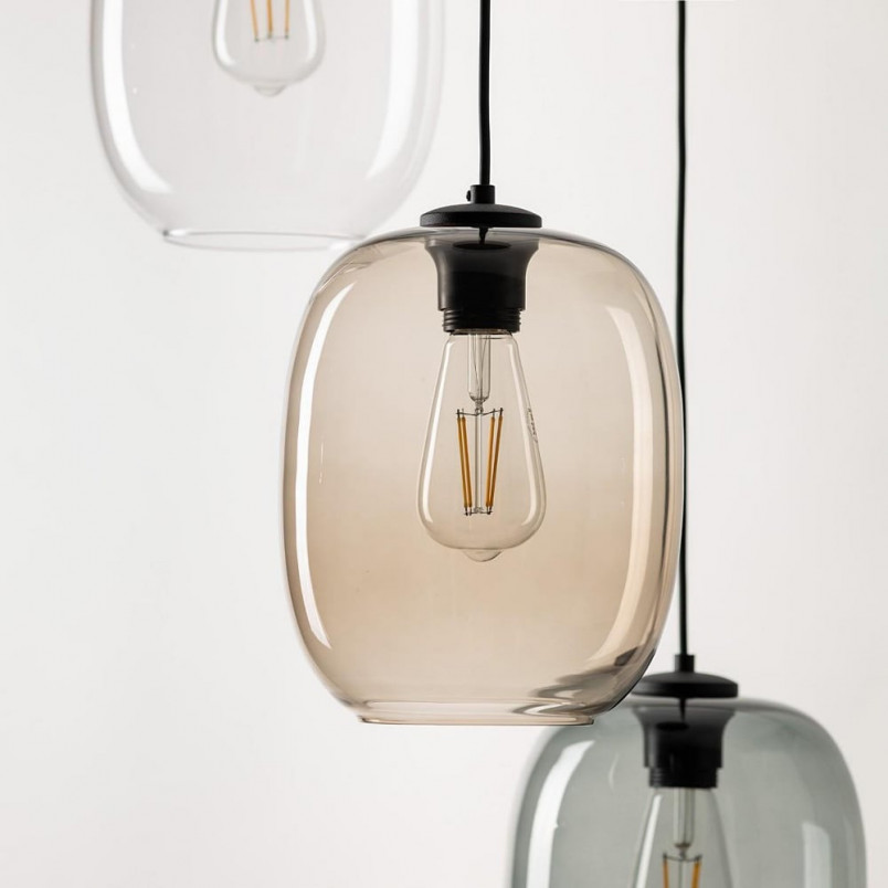 Lampa wisząca szklana 3 punktowa Elio III 45cm multikolor TK Lighting
