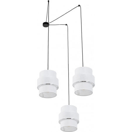 Lampa pająk Calisto White III 150cm biały / czarny Lighting
