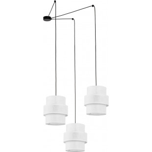 Lampa pająk Calisto White III 150cm biały / czarny Lighting