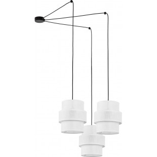 Lampa pająk Calisto White III 150cm biały / czarny Lighting