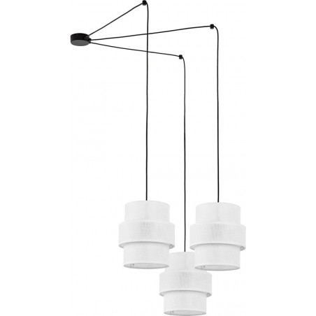 Lampa pająk Calisto White III 150cm biały / czarny Lighting