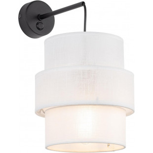Kinkiet wiszący Calisto White biały / czarny Lighting