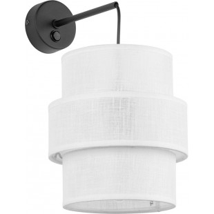 Kinkiet wiszący Calisto White biały / czarny Lighting