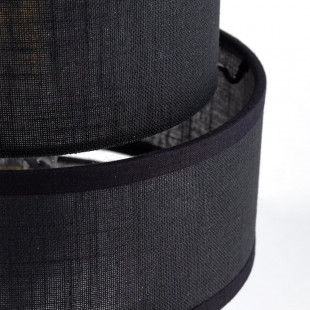 Lamp stołowa z abażurem Calisto Black czarna TK Lighting