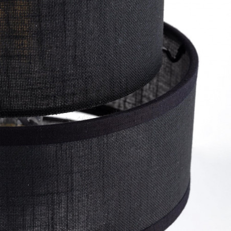 Lamp stołowa z abażurem Calisto Black czarna TK Lighting
